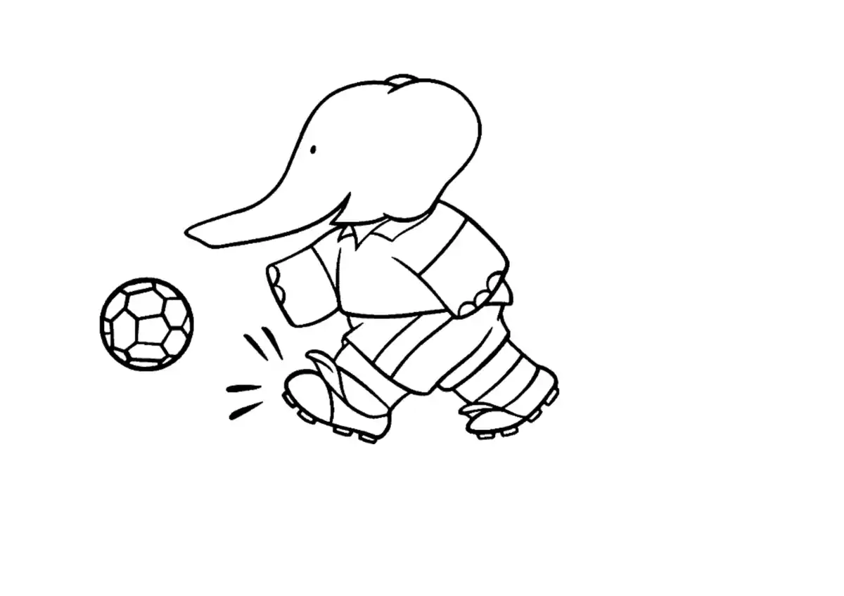 Free Coloring Pages PDF, Arthur Plays Soccer TV Character Coloring Pages Pdf